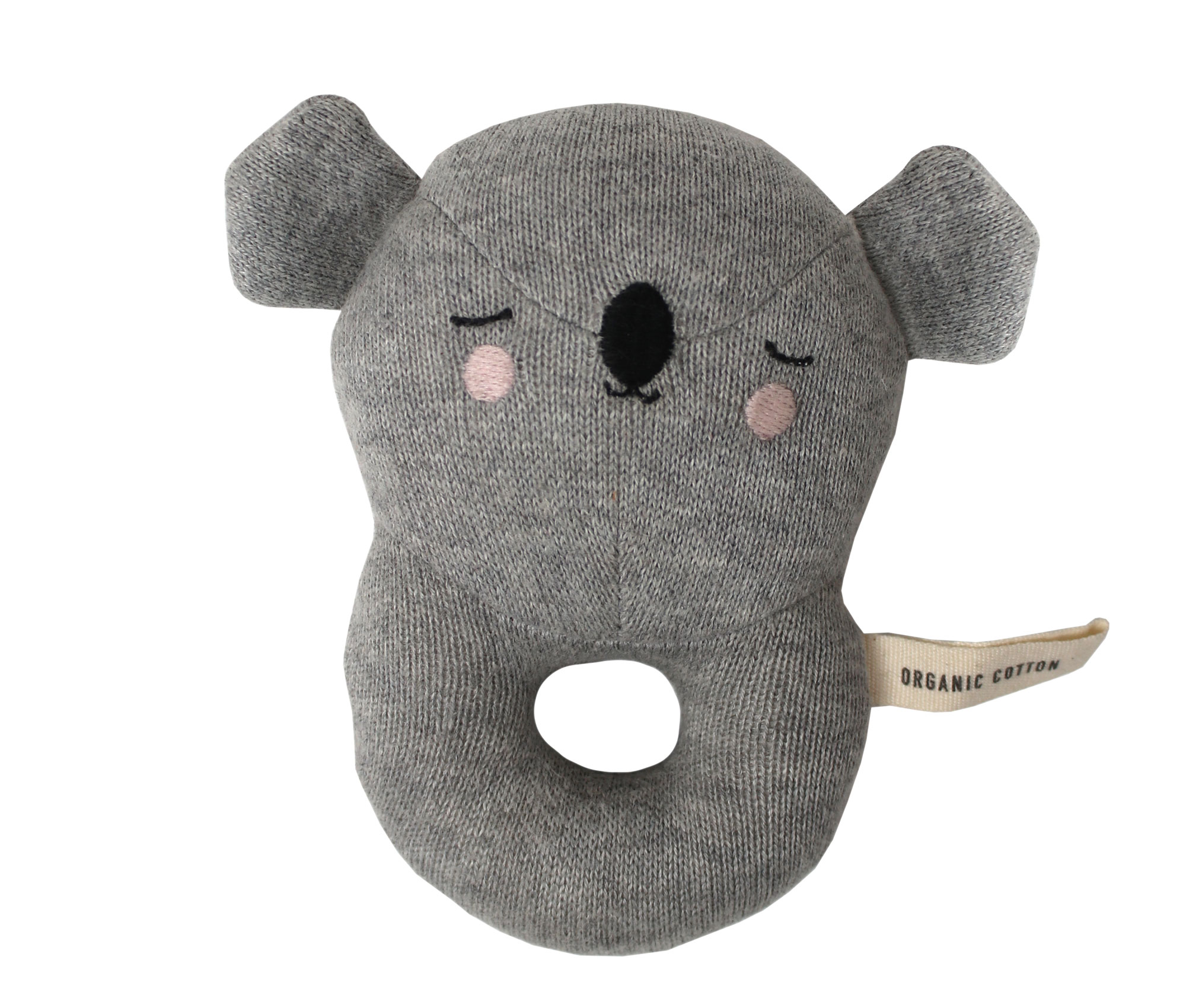 Grey Koala Rattle Baby Safe Soft Plush Toy 15cm Child Infant  by Huggable 